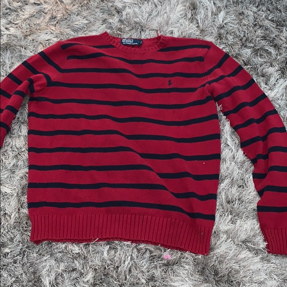 Polo ralph lauren striped pullover sweater